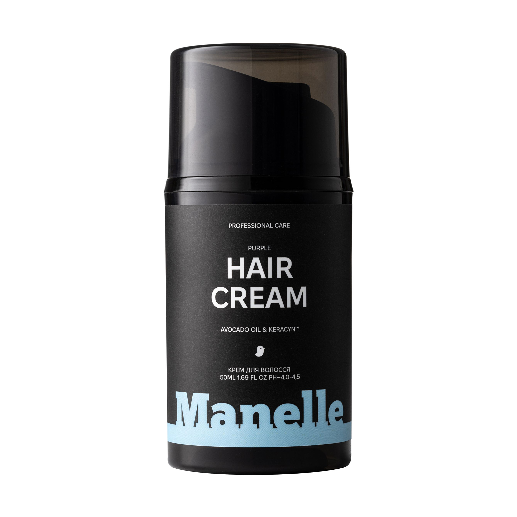 Уцінка! Тонувальний крем Manelle Professional Care Avocado Oil &amp; Keracyn Hair Cream для нейтралізації жовтизни світлого волосся, 50 мл