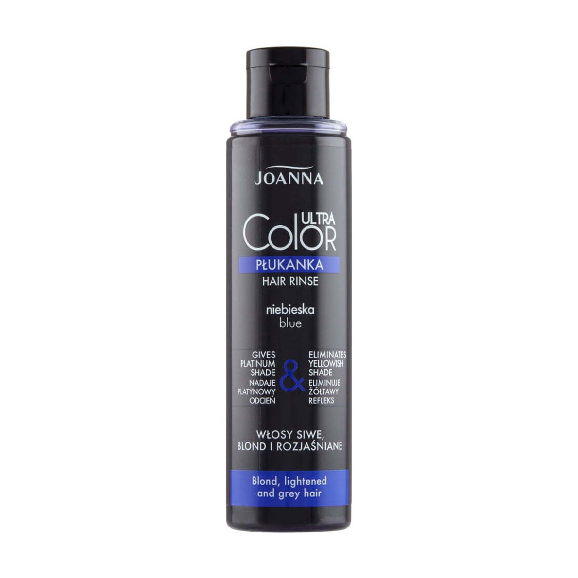 Уцінка! Тонувальний ополіскувач Joanna Ultra Color System Hair Rinse Blue, для освітленого та сивого волосся, 150 мл